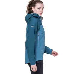 Mountain Equipment Waterproof Jackets-Womens Makalu Jacket - Topaz-Majolica