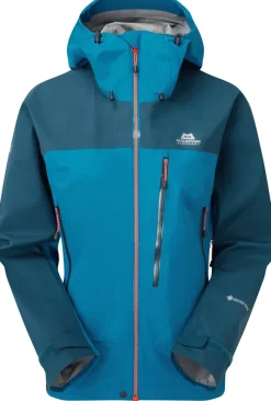 Mountain Equipment Waterproof Jackets-Womens Makalu Jacket - Mykonos-Majolica