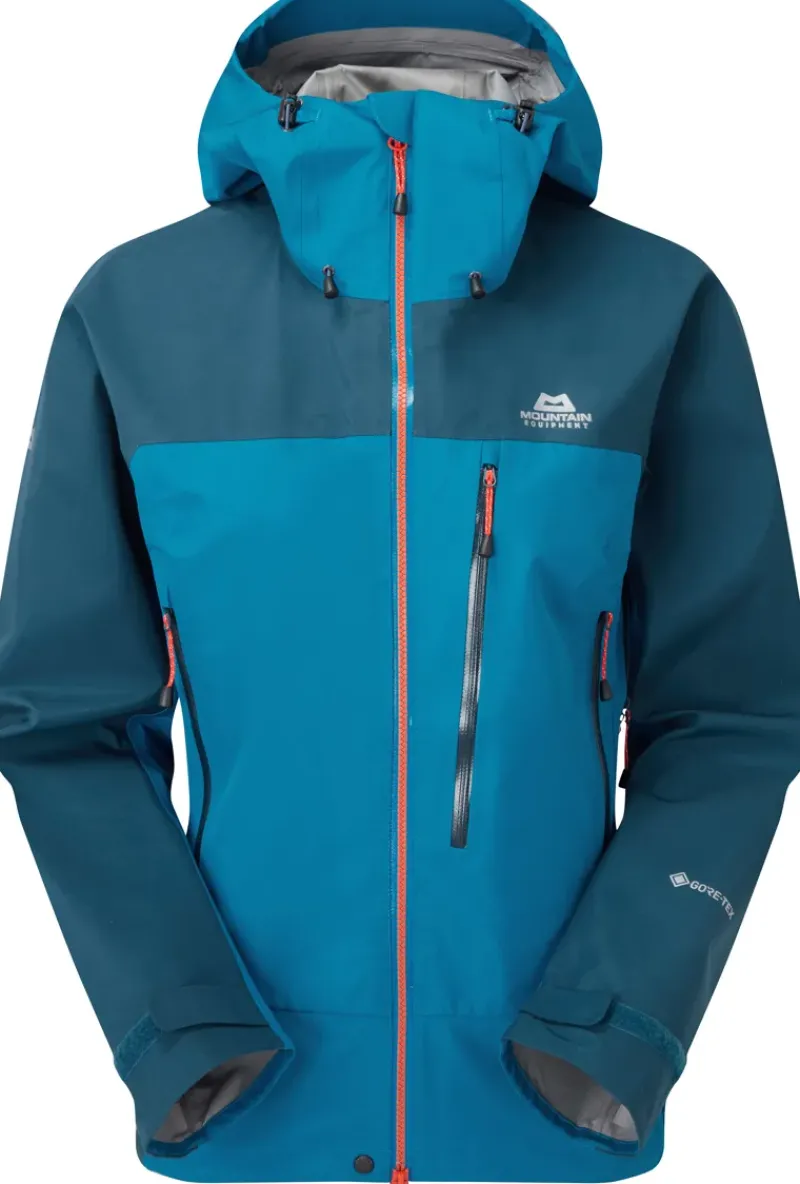 Mountain Equipment Waterproof Jackets-Womens Makalu Jacket - Mykonos-Majolica