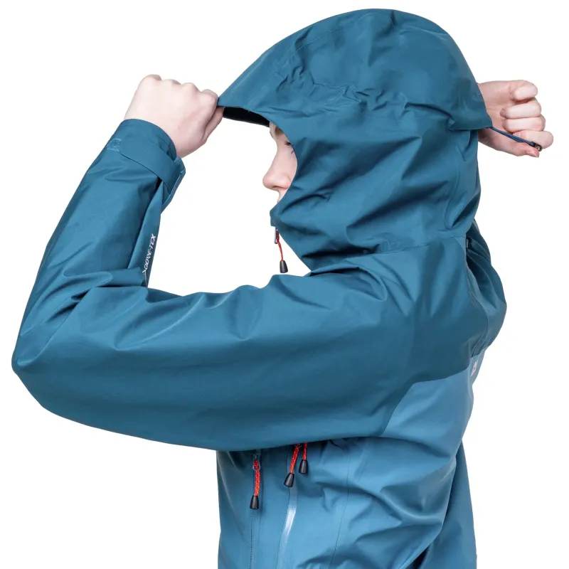 Mountain Equipment Waterproof Jackets-Womens Makalu Jacket - Mykonos-Majolica