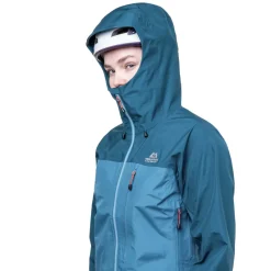 Mountain Equipment Waterproof Jackets-Womens Makalu Jacket - Mykonos-Majolica