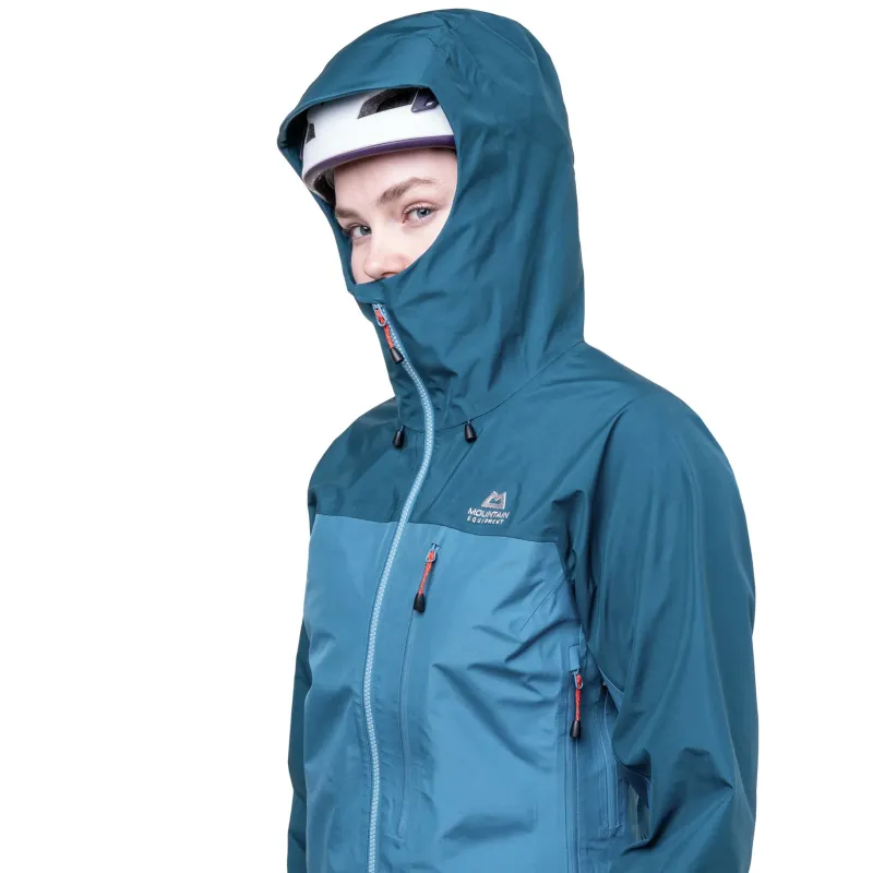 Mountain Equipment Waterproof Jackets-Womens Makalu Jacket - Mykonos-Majolica