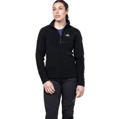Mountain Equipment Fleece & Mid Layer-Womens Micro Zip-T Fleece - Black