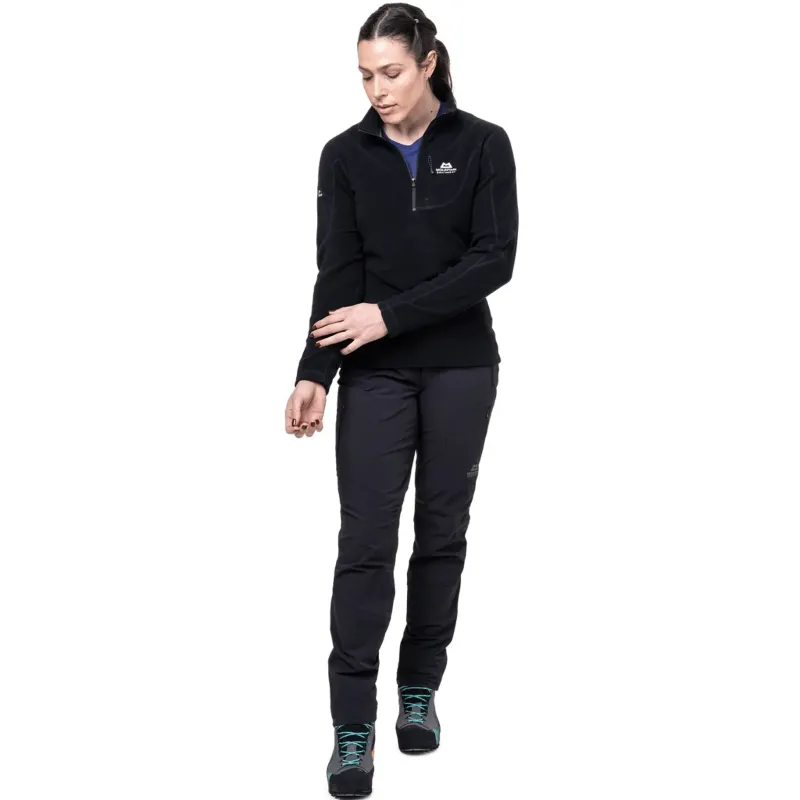 Mountain Equipment Fleece & Mid Layer-Womens Micro Zip-T Fleece - Black