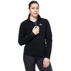 Mountain Equipment Fleece & Mid Layer-Womens Micro Zip-T Fleece - Black