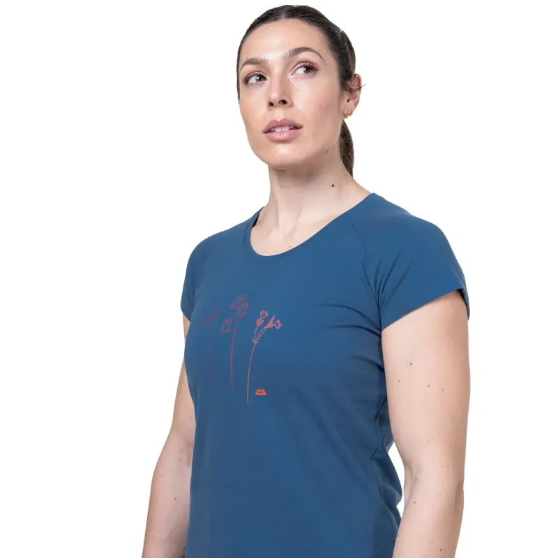 Mountain Equipment T-Shirts & Baselayers-Womens Mountain Flower Tee - Sage