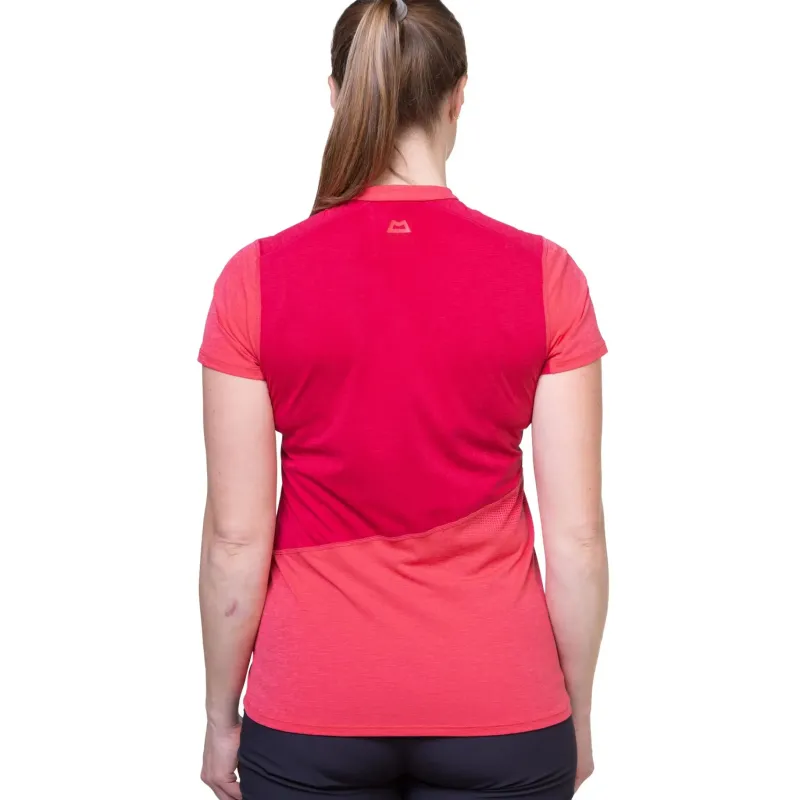 Mountain Equipment T-Shirts & Baselayers-Womens Nava SS Zip T - Topaz-Majolica