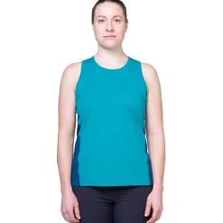 Mountain Equipment T-Shirts & Baselayers-Womens Nava Tank - Topaz-Majolica