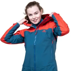 Mountain Equipment Waterproof Jackets-Womens Odyssey Jacket - Majolica-Chili