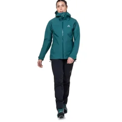Mountain Equipment Waterproof Jackets-Womens Odyssey Jacket - Deep Teal