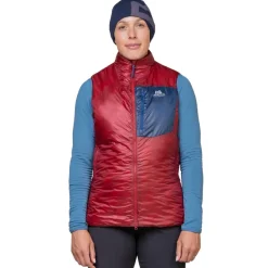 Mountain Equipment Vests & Gilets-Womens Oreus Vest - Merlot-Admiral Blue