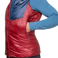 Mountain Equipment Vests & Gilets-Womens Oreus Vest - Merlot-Admiral Blue
