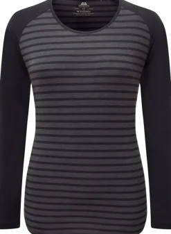 Mountain Equipment T-Shirts & Baselayers-Womens Redline LS Tee - Cosmos Stripe-Cosmos