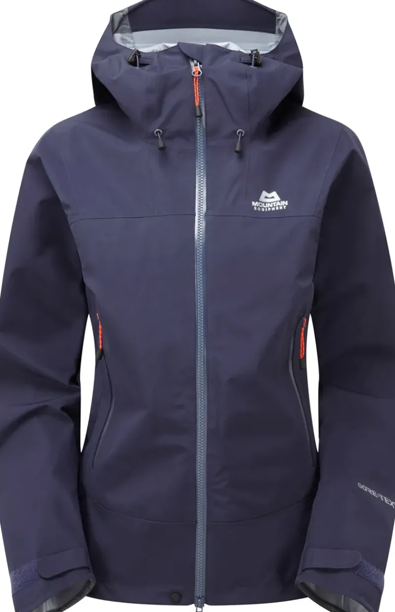 Mountain Equipment Waterproof Jackets-Womens Rupal Jacket - Skyglow