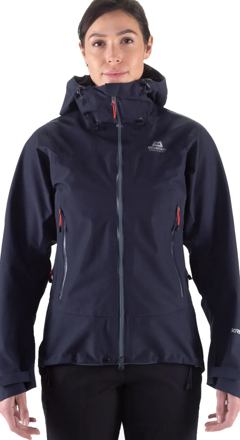 Mountain Equipment Waterproof Jackets-Womens Rupal Jacket - Skyglow
