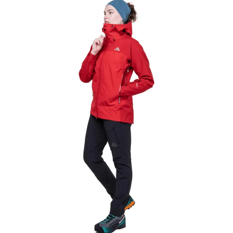 Mountain Equipment Waterproof Jackets-Womens Saltoro Jacket - Dusk-Cosmos