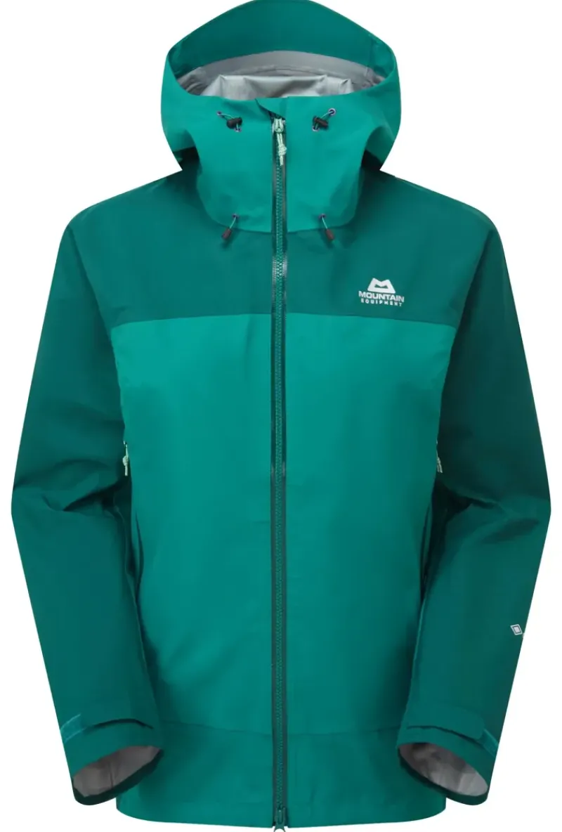 Mountain Equipment Waterproof Jackets-Womens Saltoro Jacket - Spruce-Deep Teal
