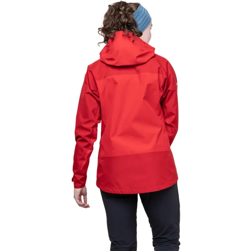 Mountain Equipment Waterproof Jackets-Womens Saltoro Jacket - Imperial Red-Crimson