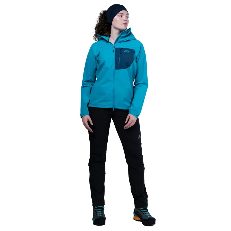 Mountain Equipment Softshell Jackets-Womens Squall Hooded Jacket - Chili Red-Merlot