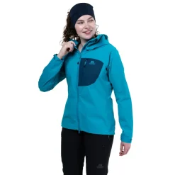 Mountain Equipment Softshell Jackets-Womens Squall Hooded Jacket - Chili Red-Merlot