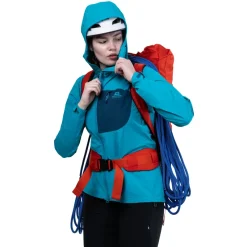 Mountain Equipment Softshell Jackets-Womens Squall Hooded Jacket - Chili Red-Merlot