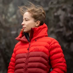 Mountain Equipment Insulated Jackets-Womens Superflux Jacket - Chili Red-Merlot