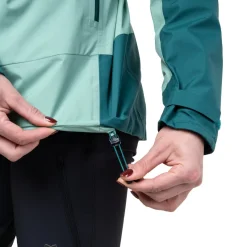 Mountain Equipment Waterproof Jackets-Womens Tacul Jacket - Lichen-DeepTeal