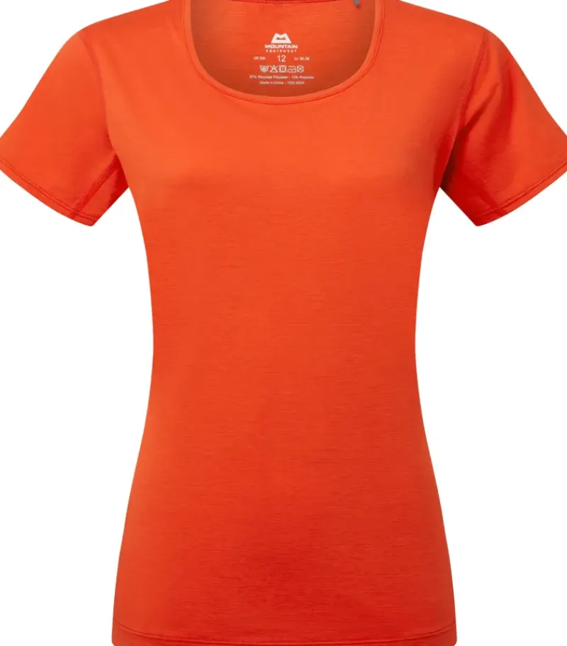Mountain Equipment T-Shirts & Baselayers-Womens Tempi Tee - Mandarin Red
