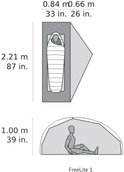 MSR Backpacking & Lightweight Tents-FreeLite 1 Tent - Green