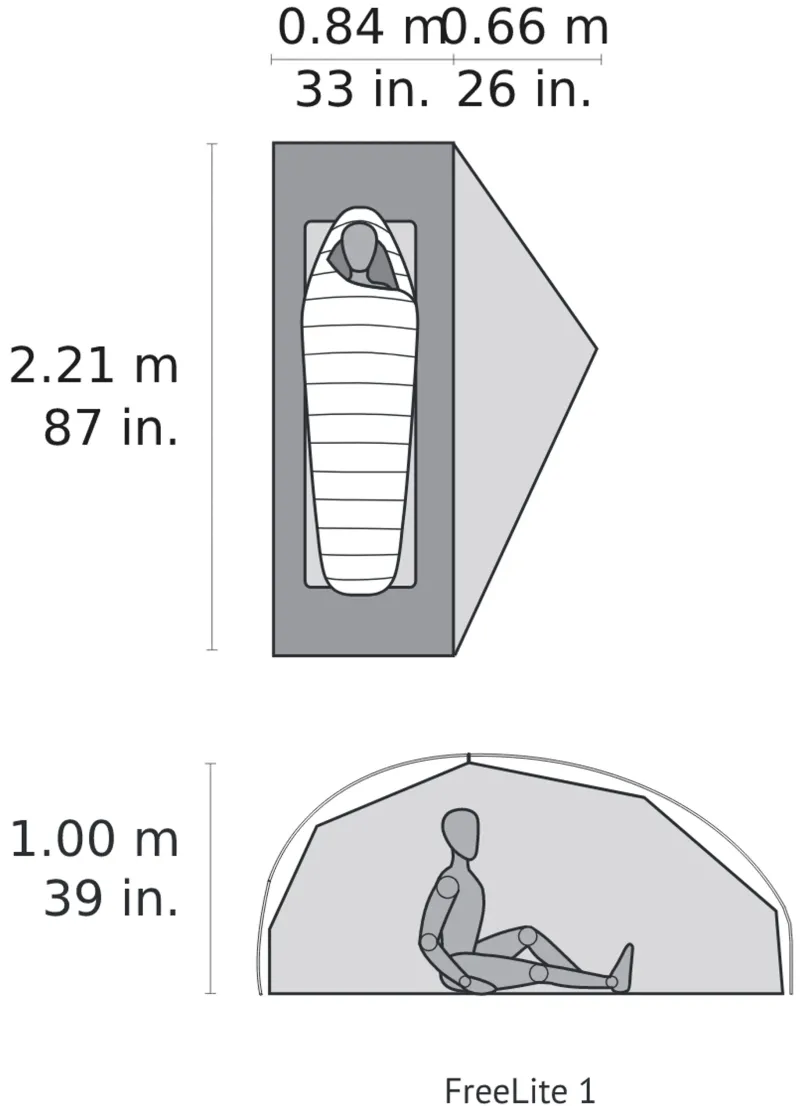 MSR Backpacking & Lightweight Tents-FreeLite 1 Tent - Green