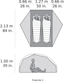 MSR Backpacking & Lightweight Tents-Freelite 2 Tent - Tan