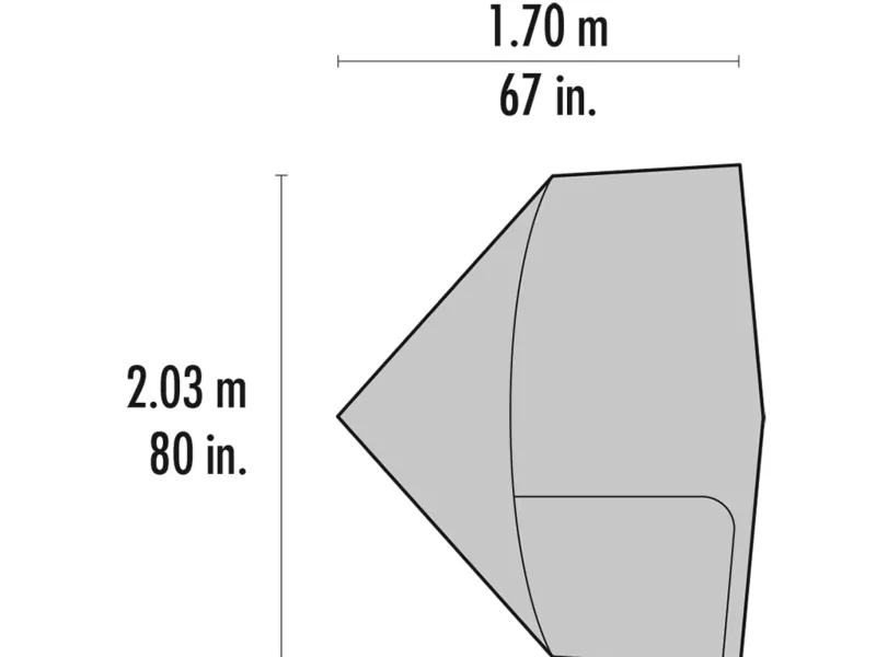 MSR Extensions & Canopies-Gear Shed for Elixir and Hubba Tents - Gray