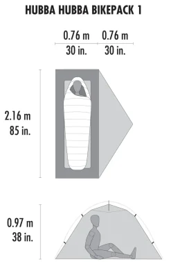 MSR Backpacking & Lightweight Tents-Hubba Hubba Bikepack 1 Tent