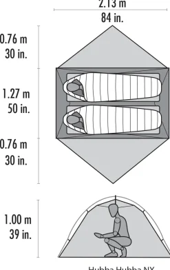 MSR Backpacking & Lightweight Tents-Hubba Hubba NX Tent - Gray