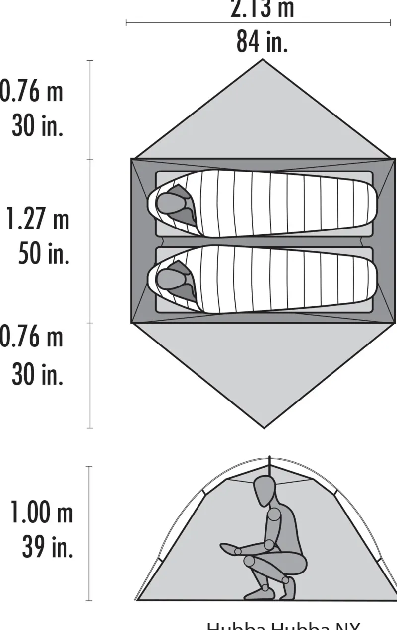 MSR Backpacking & Lightweight Tents-Hubba Hubba NX Tent - Gray