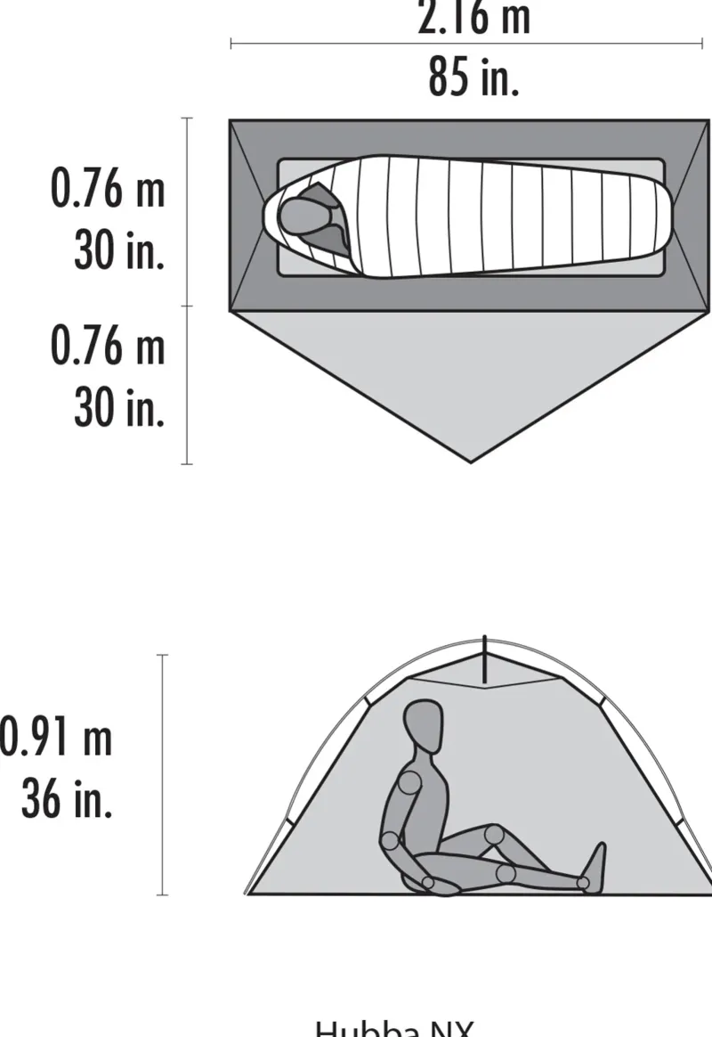 MSR Backpacking & Lightweight Tents-Hubba NX Tent - Gray