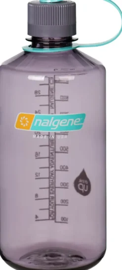 Nalgene Water Bottles-Sustain Narrow Mouth Water Bottle - 1L - Aubergine