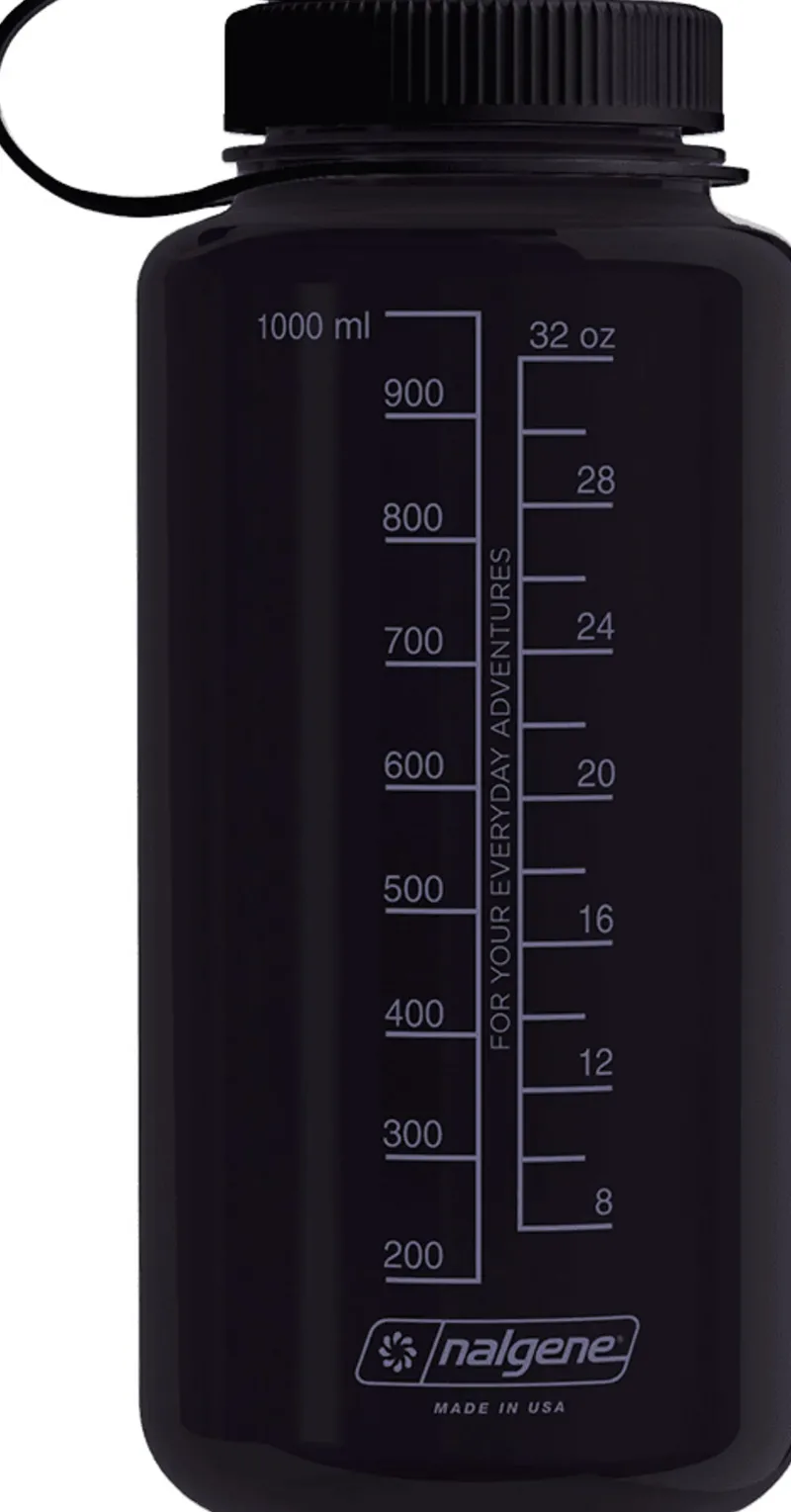 Nalgene Water Bottles-Tritan Sustain Wide Mouth Bottle - 1L - Odyssey Gray
