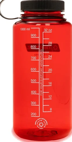 Nalgene Water Bottles-Tritan Sustain Wide Mouth Bottle - 1L - Red