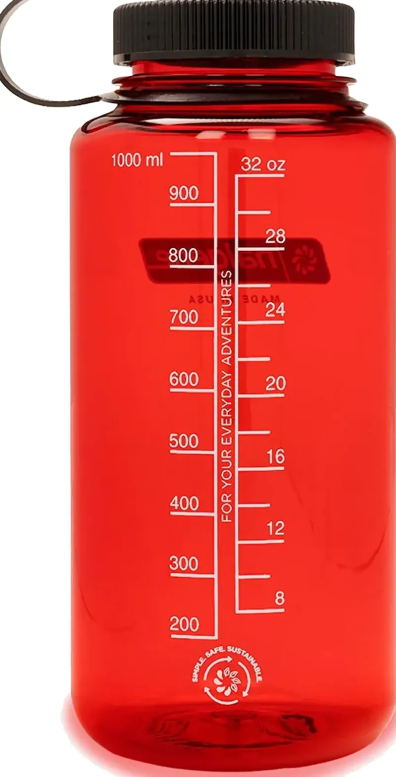 Nalgene Water Bottles-Tritan Sustain Wide Mouth Bottle - 1L - Red