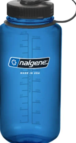 Nalgene Water Bottles-Tritan Sustain Wide Mouth Bottle - 1L - Slate Blue
