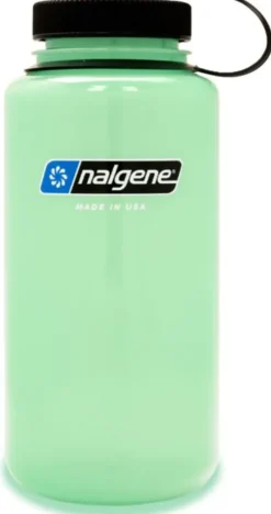 Nalgene Water Bottles-Tritan Sustain Wide Mouth Bottle - 1L - Glow Green