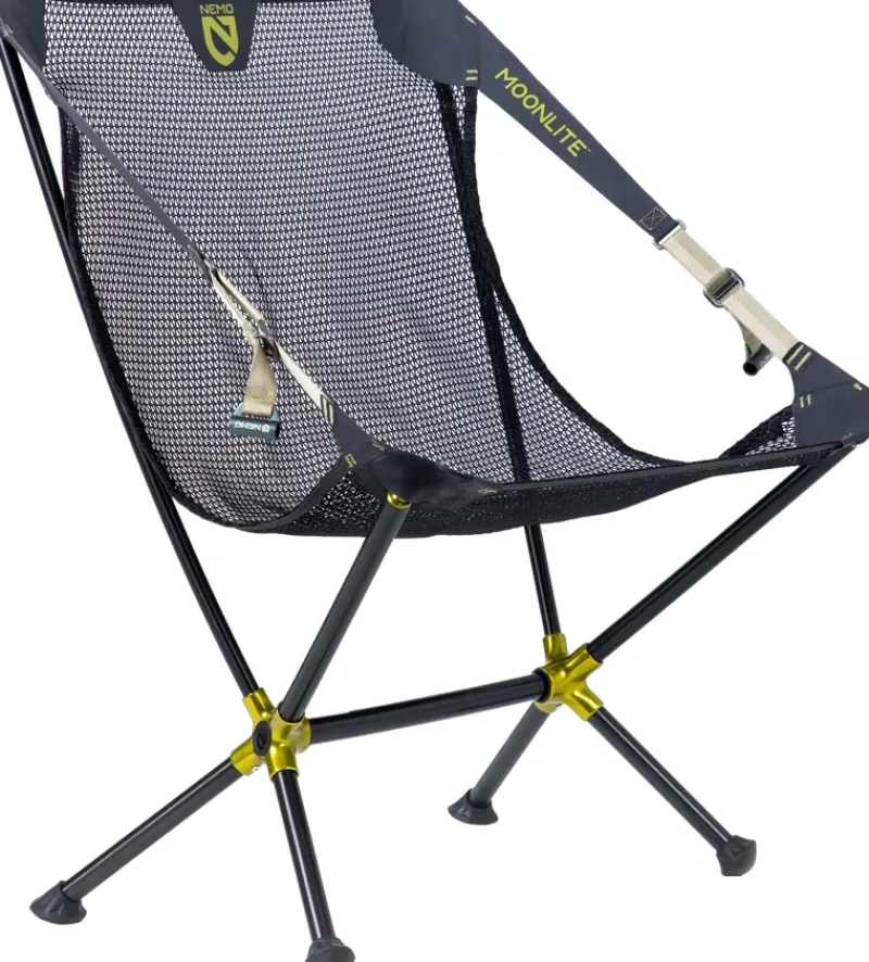 Nemo Camping Furniture-Moonlite Reclining Camp Chair - Black Pearl