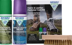 Nikwax Footwear Cleaning & Proofing-Fabric and Leather Footwear Care Kit