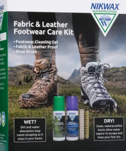 Nikwax Footwear Cleaning & Proofing-Fabric and Leather Footwear Care Kit