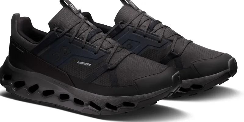 On Hiking Shoes & Boots|Approach Shoes-Mens Cloudhoriz Waterproof Shoes - Black-Black