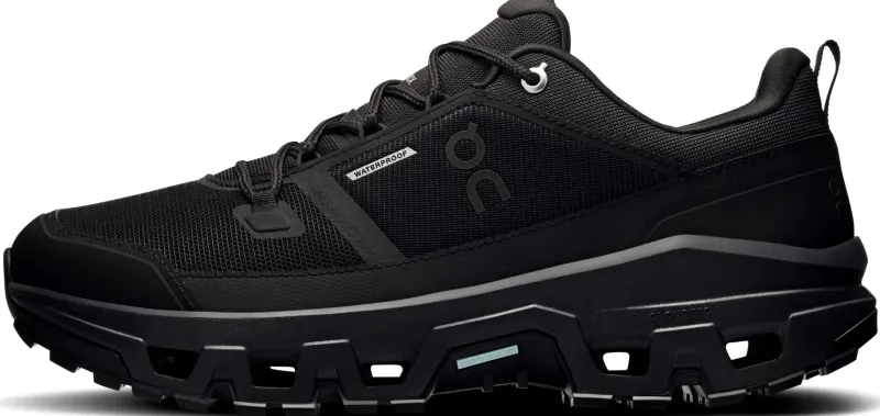 On Hiking Shoes & Boots|Walking Shoes-Mens Cloudrock Low Waterproof Shoes - Black-Black