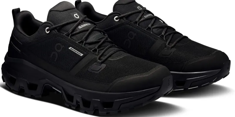 On Hiking Shoes & Boots|Walking Shoes-Mens Cloudrock Low Waterproof Shoes - Black-Black
