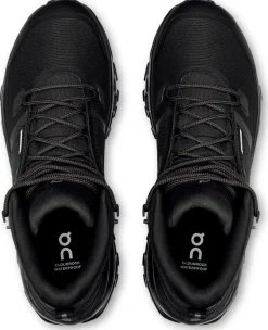 On Hiking Shoes & Boots|Walking Shoes-Mens Cloudrock Mid Waterproof Shoes - Black-Black