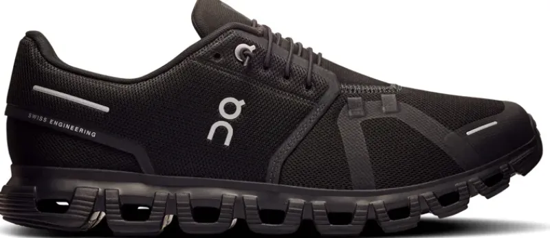 On Hiking Shoes & Boots|Walking Shoes-Mens Cloud 6 Shoes - Black-Black